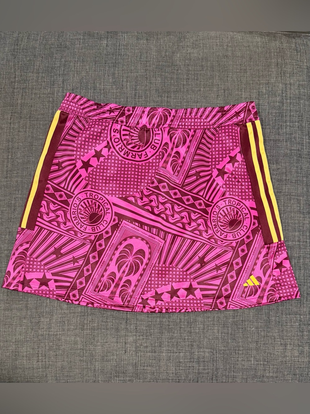 Adidas X FARM Rio Tropical Club Bright Pink Skirt